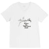 where the side quest ends V-Neck Tee