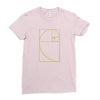 golden spiral Ladies Fitted T-Shirt