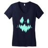 halloween face Women's V-Neck T-Shirt