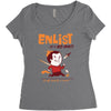 enlist Women's Triblend Scoop T-shirt