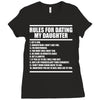 rules for dating my daughter Ladies Fitted T-Shirt