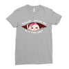 July Peeking Out Asian Baby Girl Ladies Fitted T-Shirt