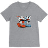 cuphead and mugman V-Neck Tee