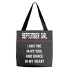 September Girl Tote Bags