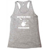 weapon of mass percussion Racerback Tank