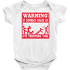 warning if zombies chase us i'm tripping you Baby Onesie