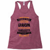 Super Cool Grandpa Of A Freaking Awesome Granddaughter Racerback Tank