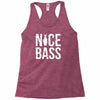 nice bass fishing Racerback Tank