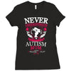 THE POWER OF AN Autism Mom Ladies Fitted T-Shirt