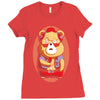 brown bear Ladies Fitted T-Shirt