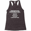 Smartass December Girl Racerback Tank