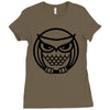 owl Ladies Fitted T-Shirt