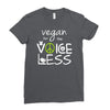 vegan for the voiceless Ladies Fitted T-Shirt
