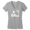 stop control Women's V-Neck T-Shirt
