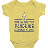 one by one penguins stealing Baby Onesie