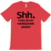 shh my hangover t shirt funny beer college drunk T-Shirt