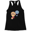 hot bear balloon Racerback Tank