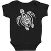 hawaiian turtle tribal art Baby Bodysuit