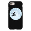 Biker Dinosaur - Dinosaur Riding A Bike To The Moon iPhone 8