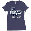 oh sheesh y'all Ladies Fitted T-Shirt