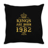 kings are born in 1982 Throw Pillow