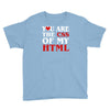 i love css  you are the css of my html heart heart Youth Tee