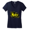 huh bang pow boom splat carto Women's V-Neck T-Shirt