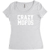 crazy mofos Women's Triblend Scoop T-shirt