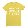 No More Silent Nights Ladies Fitted T-Shirt