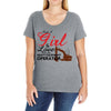 Just A Girl In Love With Her Heavy Equıpment Operator Ladies Curvy T-Shirt