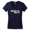 drugs di maa di Women's V-Neck T-Shirt