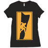 rock climbing wall climb indoor outdoor 2 Ladies Fitted T-Shirt
