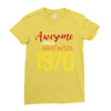 awesome since november 1970 Ladies Fitted T-Shirt