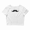 mustache Crop Top