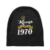 kings are born in 1970 Baby Beanies