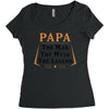 papa the man the myth the legend Women's Triblend Scoop T-shirt
