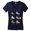unicorn funny Women's V-Neck T-Shirt