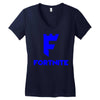 fortnite logo Women's V-Neck T-Shirt