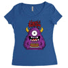 happy birthday monster Women's Triblend Scoop T-shirt