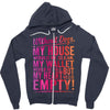 my heart is empty Zipper Hoodie