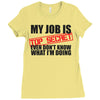 top secret Ladies Fitted T-Shirt