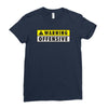 warning offensive mens funny Ladies Fitted T-Shirt