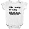 i like cooking Baby Bodysuit