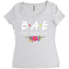 Bae Best Auntie Ever Friends Tv Show Parody Women's Triblend Scoop T-shirt