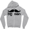 moustache Zipper Hoodie