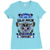 old man was your first mistake Ladies Fitted T-Shirt