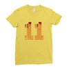Eleven Waffle Ladies Fitted T-Shirt