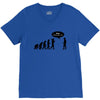 stop following me funny darwins evolution parody mens white t shirt V-Neck Tee