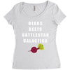 bears beets battlestar galactica Women's Triblend Scoop T-shirt