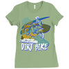 motorbike, love riding my dirtbike 1 Ladies Fitted T-Shirt